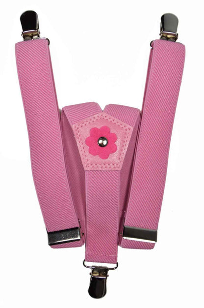 Kids Braces Y Shape/Elastic Clip On Braces with Floral Design (1-5 Years) - 2.5cm