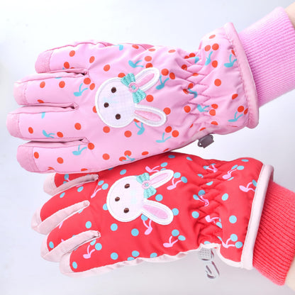 TRIWONDER Children's Ski Gloves, Thermal Fleece Gloves, Warm Winter Gloves for Boys and Girls