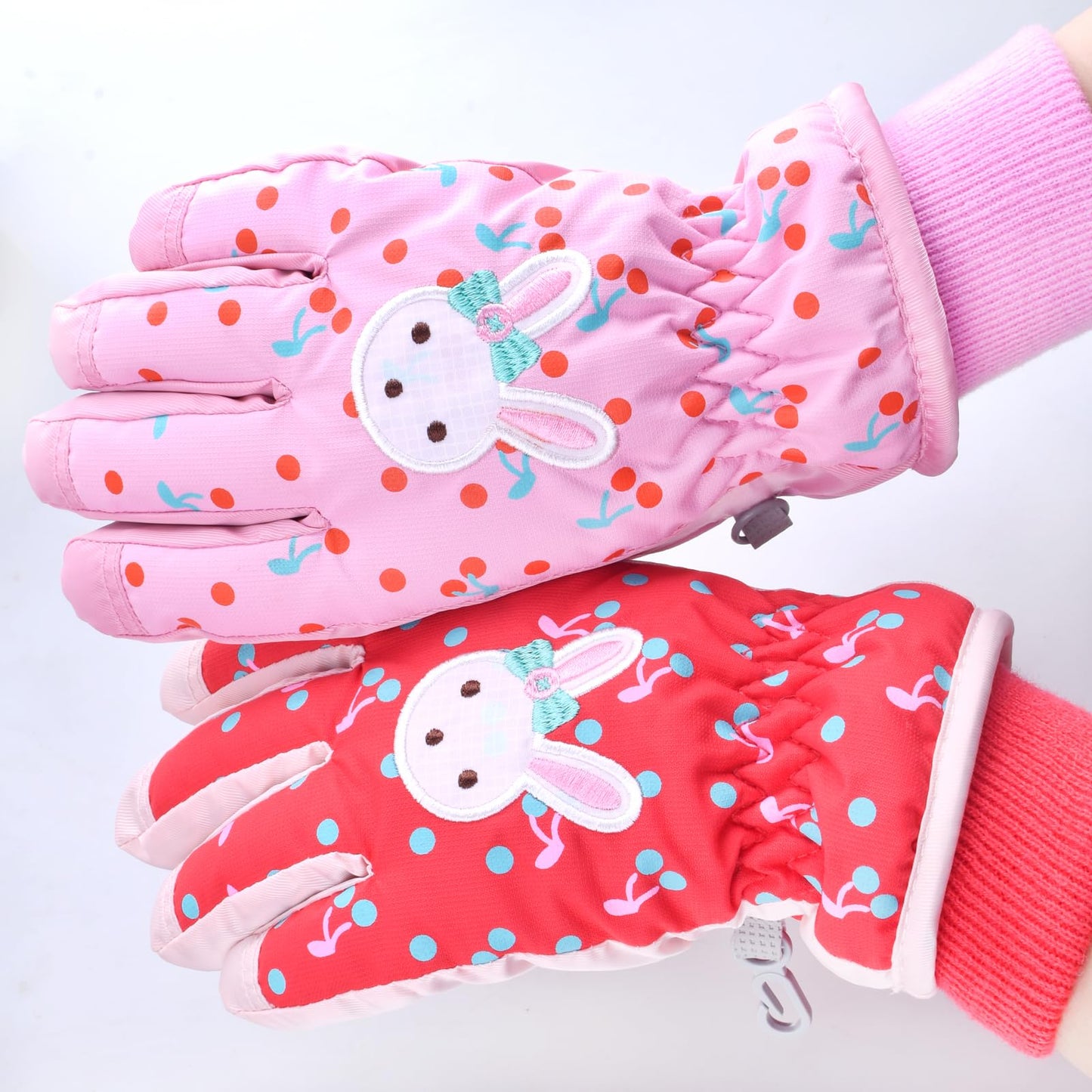 TRIWONDER Children's Ski Gloves, Thermal Fleece Gloves, Warm Winter Gloves for Boys and Girls