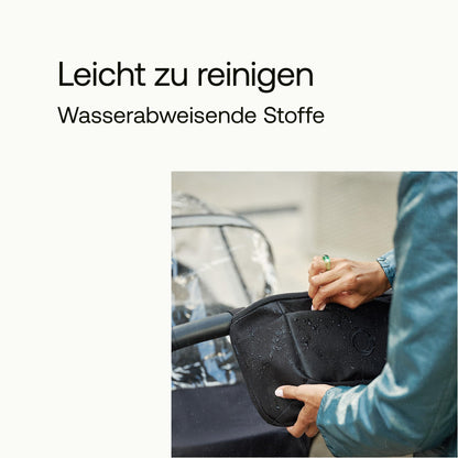 Bugaboo Kinderwagen Organizer-Tasche mit leicht zugänglichen Fächern. Praktisches Accessoire für alle Baby-Essentials in Midnight Black