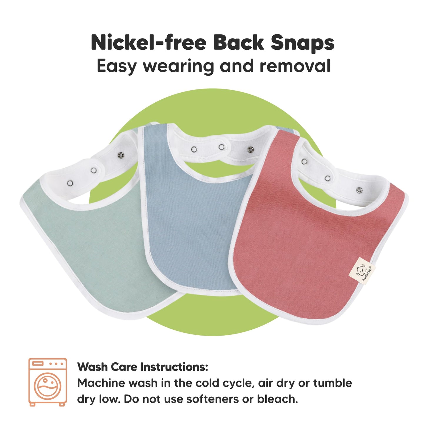 Baby Bibs for Boys &amp; Girls - 8-Pack Organic Cotton Teething Bibs - Baby Bibs for Girls &amp; Boys - Large Bibs for Infants, Toddlers (Wilderness) 