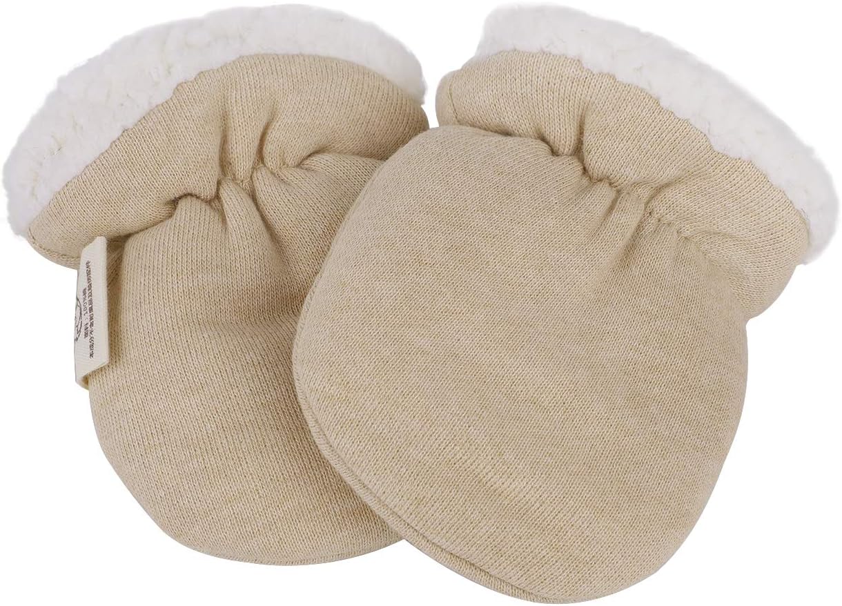 Neugeborenes Baby Warme Fleece Handschuhe Fäustlinge Säugling Baby Jungen Mädchen Anti Scratch Winter Warme Handschuhe Gefüttert Handschuhe für 0-12 Monate