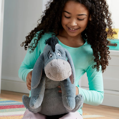 Disney Store Offizielles mittelgroßes I-Aah-Kuscheltier, 18 cm, von Winnie Puuh, Besticktes Kuscheltier mit Flauschiger Mähne und Schwanzspitze, Stickereien, geeignet ab 3 Jahren