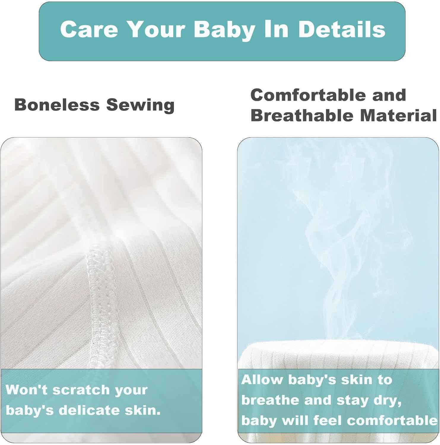 KeCool Unisex Baby Clothing Newborn 100% Cotton Soft Long Sleeve Romper Baby Bodysuits Newborn Clothes for Boys and Girls, Comfortable Baby Romper Newborn Clothing Boys Girls