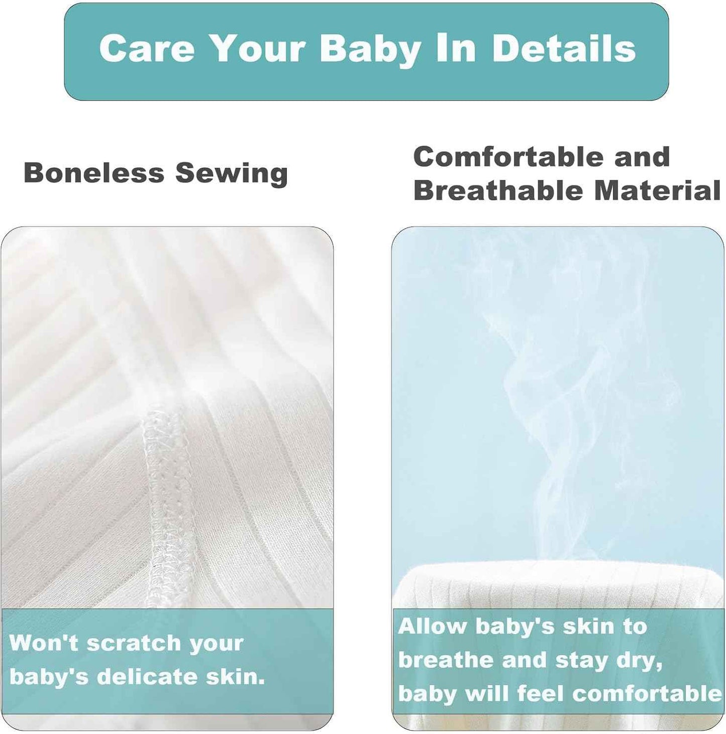 KeCool Unisex Baby Clothing Newborn 100% Cotton Soft Long Sleeve Romper Baby Bodysuits Newborn Clothes for Boys and Girls, Comfortable Baby Romper Newborn Clothing Boys Girls
