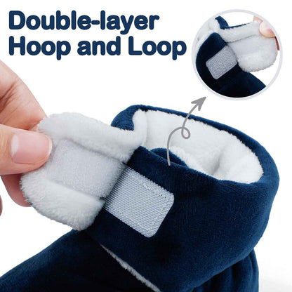 Unisex Baby Boys Girls Warm Winter Boots Rubber Sole Non-Slip Winter First Walking Shoes