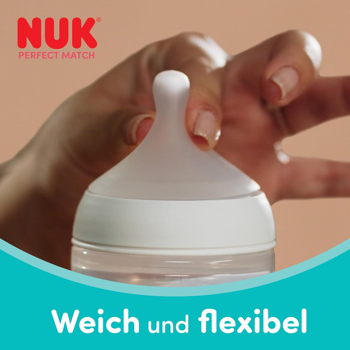 NUK First Choice+ Baby Bottle Starter Set | 0–6 months | 4 bottles with Temperature Control &amp; Bottle Box | Anti-Colic Air System | BPA-free | Disney Winnie the Pooh 