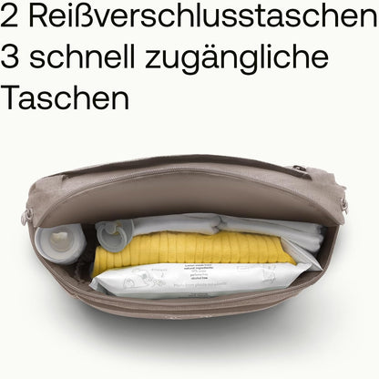 Bugaboo Kinderwagen Organizer-Tasche mit leicht zugänglichen Fächern. Praktisches Accessoire für alle Baby-Essentials in Desert Taupe