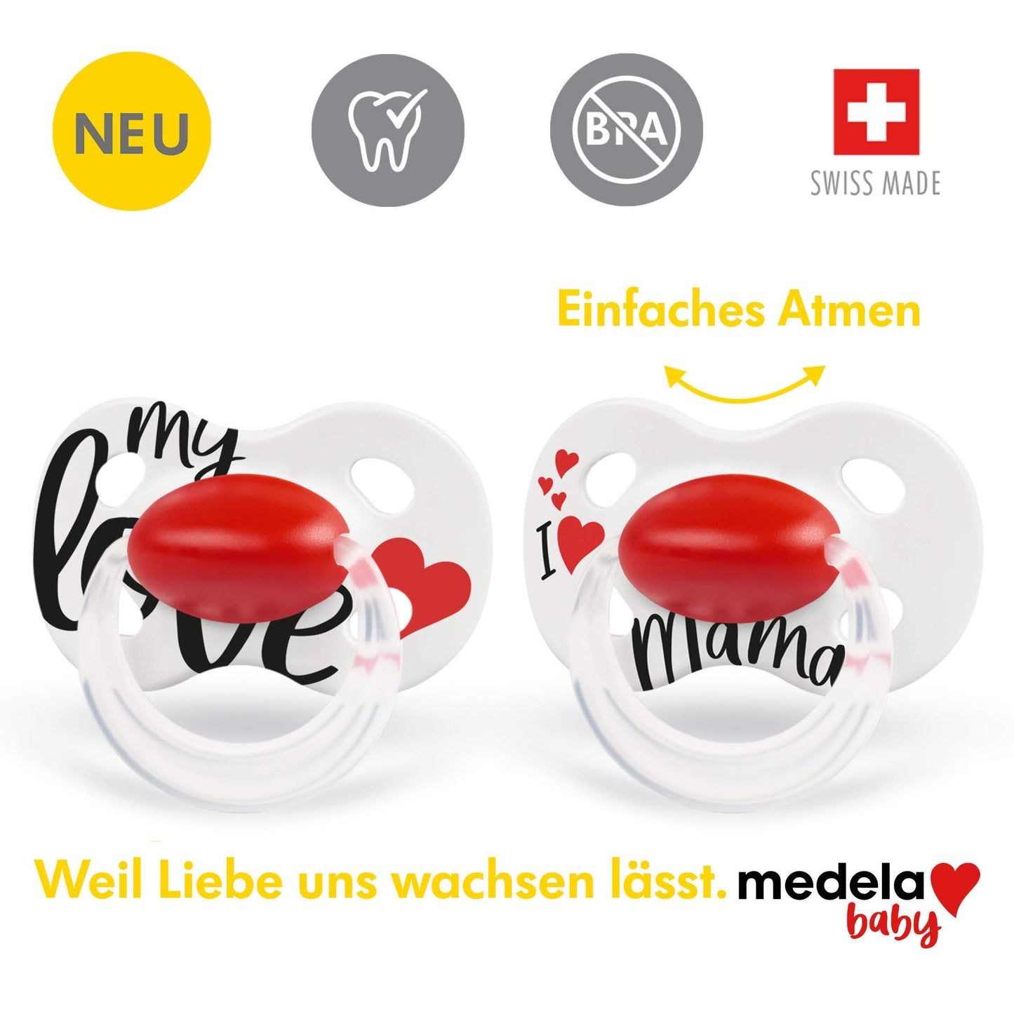 Medela Baby Original Schnuller – Für Babys von 6-18 Monaten – 2 Stück