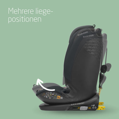 Maxi-Cosi Titan Plus i-Size, mitwachsender Kinderautositz, 15 Monat-12 Jahre (76-150 cm), G-CELL-Seitenaufprallschutz, 4 Liegepositionen, weiche Schaumstoffpolster in Kopfstütze, Authentic Black - Meloni2