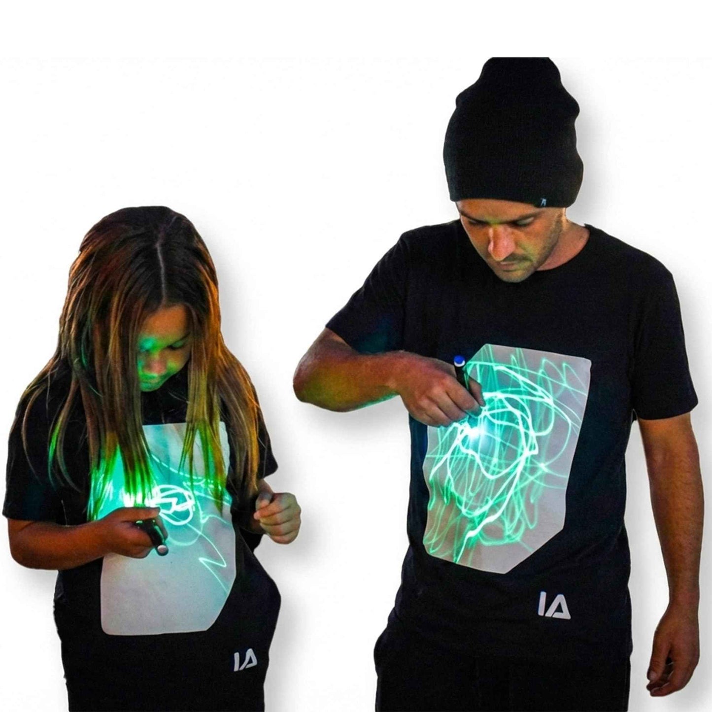 Illuminated Apparel Leuchtet Im Dunkeln Interaktives Leucht-T-Shirt