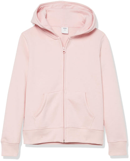 Essentials Girls' Fleece Zip-Up Hoodie 