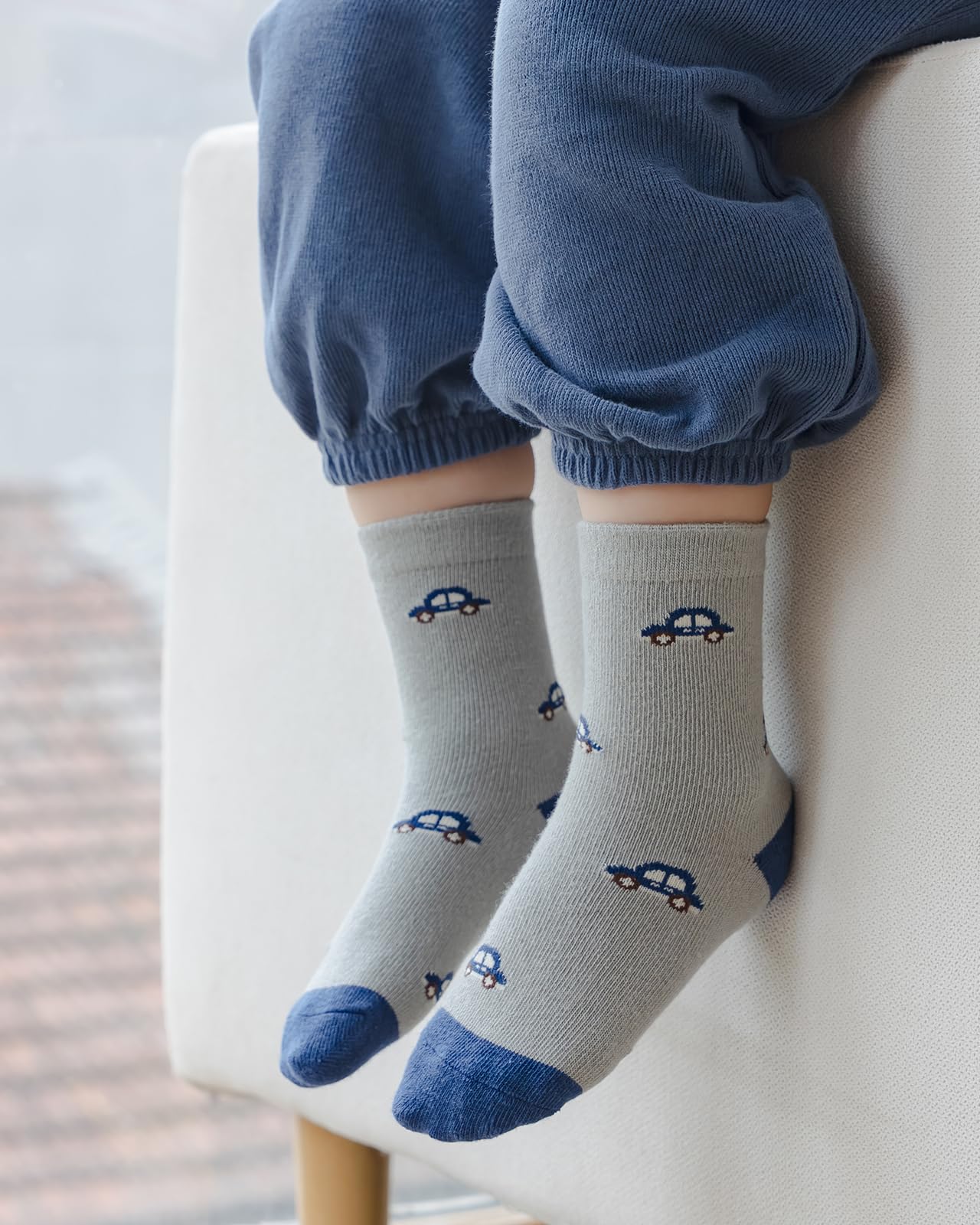 Kyopp 10 Paar Socken Kinder Mädchen und Jungen Funny Socken Lustig Animals Cotton Socken Crew Socks Winter/Sommer