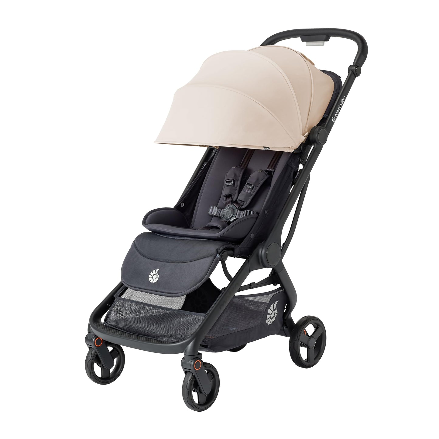 Ergobaby Metro3 Kinderwagen Buggy mit Liegefunktion, Baby-Buggy ab Geburt bis 22kg (0-4 Jahre), Zusammenklappbar und Autositz Kompatibel, höhenverstellbarer Griff, ergonomischer Sitz, Graphite Grey