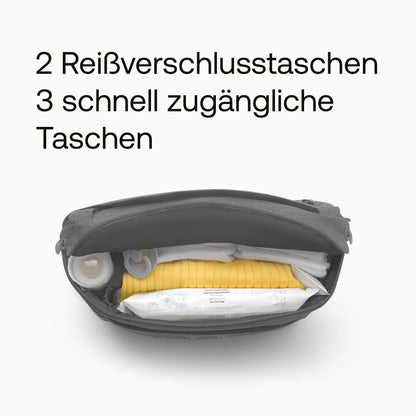 Bugaboo Kinderwagen Organizer-Tasche mit leicht zugänglichen Fächern. Praktisches Accessoire für alle Baby-Essentials in Desert Taupe