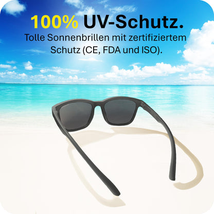 Mausito Sonnenbrille Kinder 3-6 Jahre & 6-10 Jahre | VERGLEICHSSIEGER Kindersonnenbrille 100% UV-Schutz | FLEXIBLE Bügel | Schadstofffreie Kindersonnenbrillen