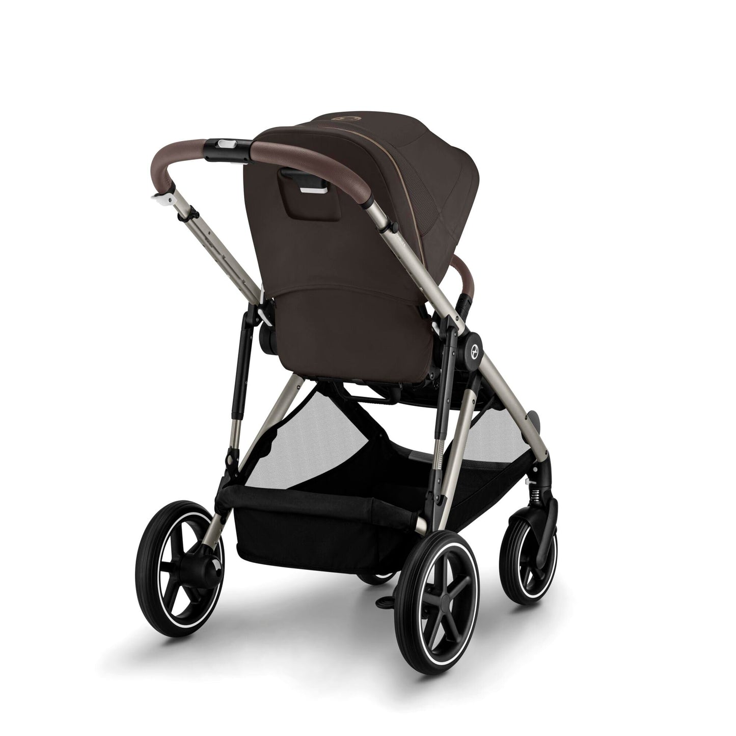 CYBEX Gold Kinderwagen e-GAZELLE S, Ab Geburt bis ca. 4 Jahre, Max. 22 kg (Single-Modus) / 2x 22 kg (Duo-Modus), All-in-1-System mit E-Antrieb und 20+ Konfigurationen, Stone Grey