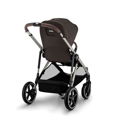 CYBEX Gold Kinderwagen e-GAZELLE S, Ab Geburt bis ca. 4 Jahre, Max. 22 kg (Single-Modus) / 2x 22 kg (Duo-Modus), All-in-1-System mit E-Antrieb und 20+ Konfigurationen, Stone Grey