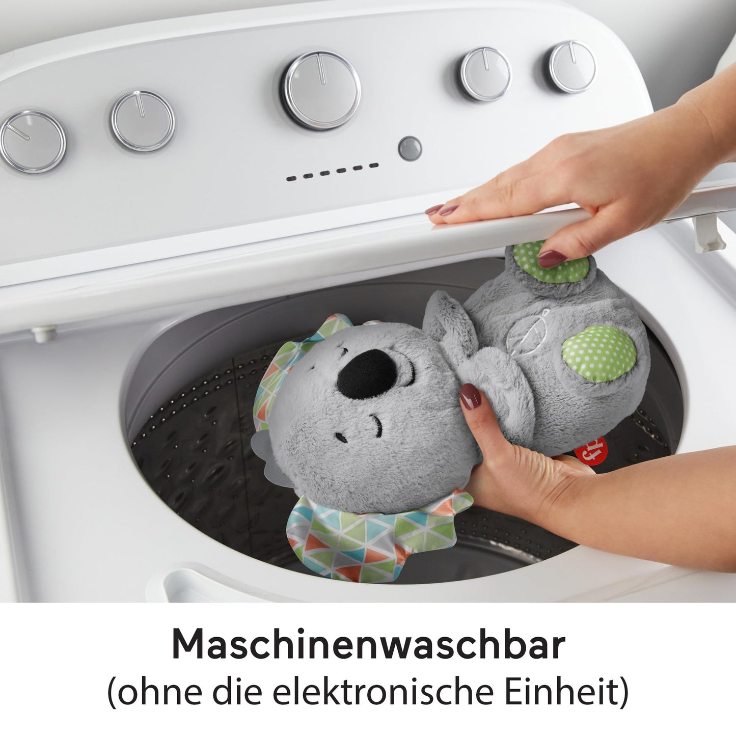 Fisher-Price HBP87 Slumber Koala with Soft Music, Light and Rhythmic Breathing Movements, Koala Cuddly Baby Toy, Night Light with Music for Babies, Baby Equipment for Newborns 0+