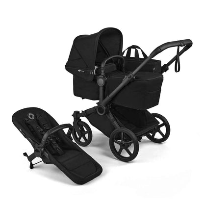 Bugaboo Donkey 6 Single, 2-in-1-Kinderwagen, für Neugeborene & Kleinkinder | umbaubar zum Doppel- und Zwillingskinderwagen, doppelter Stauraum und komfortable Einhand-Lenkung, Heritage Black