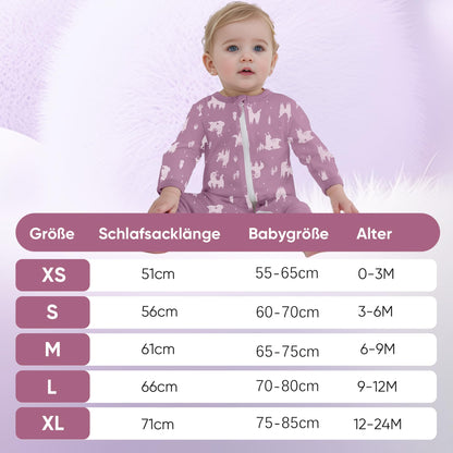 amo nenes 3er Pack Baby Strampler Neugeborene 0.5 Tog mit Füßen und Ärmel 100% Baumwolle Atmungsaktiv Baby Jungen Mädchen Overall, Baby Kleidung Langärmelige, 0-24 Monate
