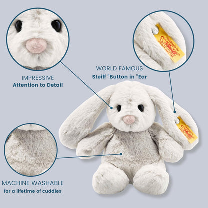 Steiff Soft Cuddly Friends Hoppie Rabbit, light grey [RAB2] 