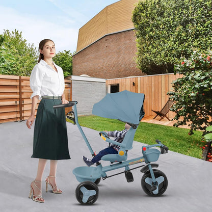 Buggy für Babys, ultraleicht, kompakt, faltbar und neigbar, von Geburt bis 25 kg, mit Trolley-System, Regenschutz inklusive, ausziehbarer Haube, C-schwarz