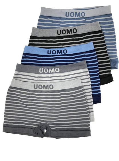 LisaModa boys' retro shorts 8-pack seamless stretch underpants color set 