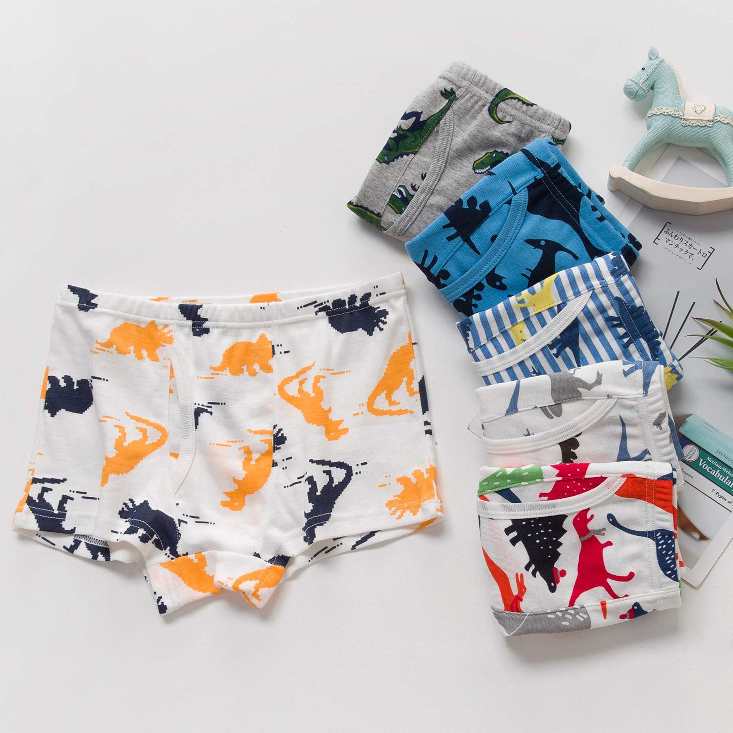 Adorel Jungen Unterhosen Baumwolle Boxershorts 6er-Pack