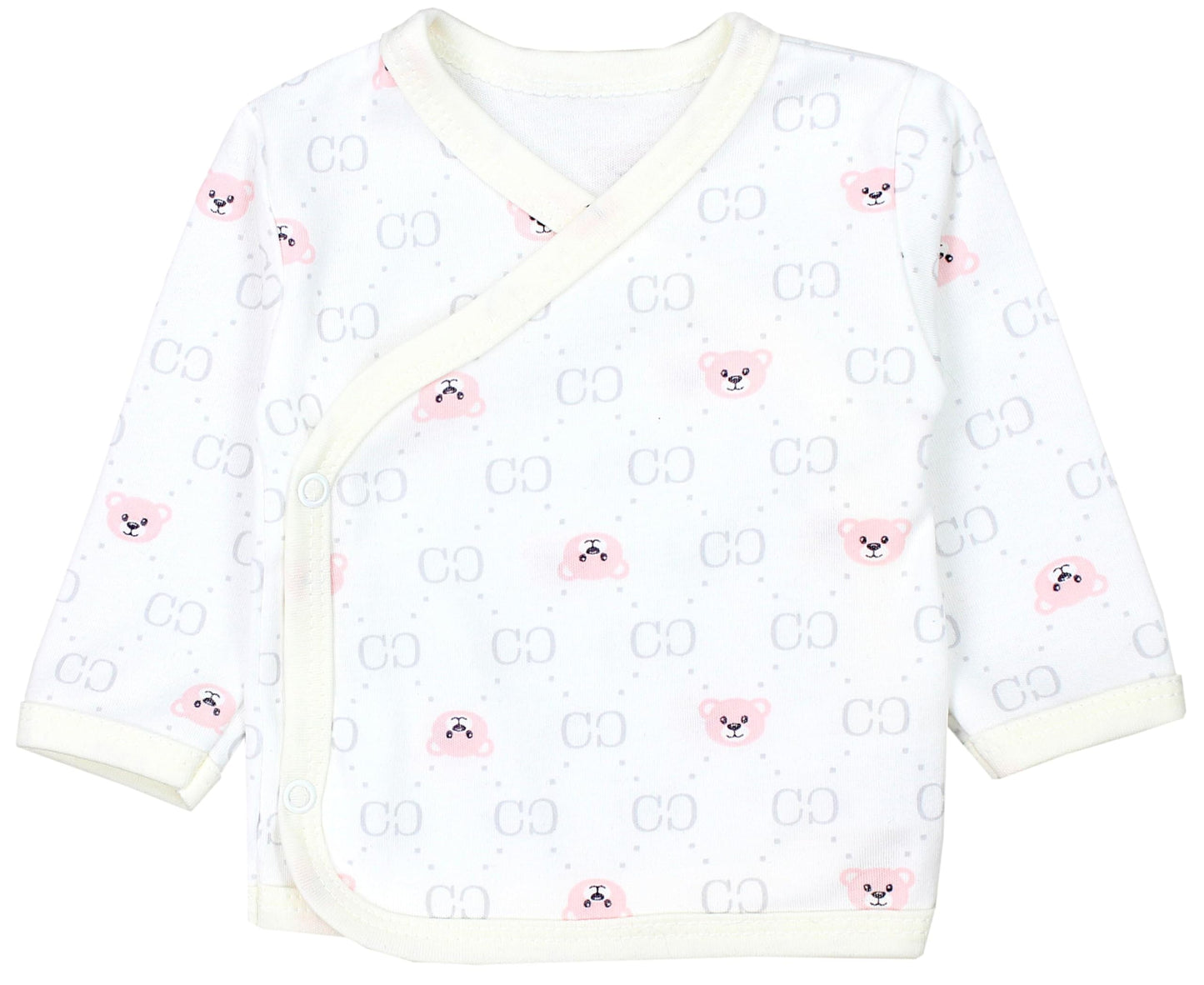 TupTam Baby Mädchen Langarm Wickelshirt Baumwolle 5er Set