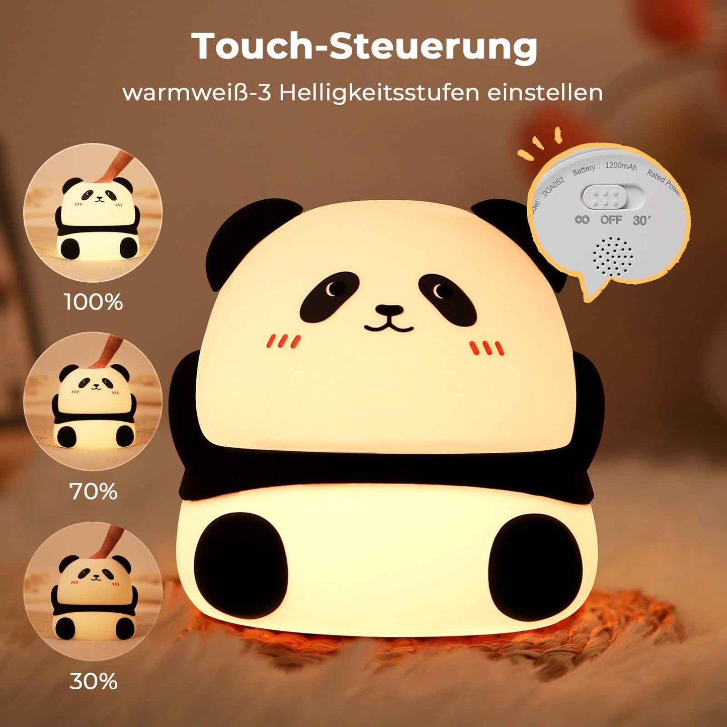 Nachtlicht Kinder Wal Silikon Nachtlicht Dimmbar RGB Tier Touch Aufladbare Kinderlicht Schlafzimmer Led Night Light Dekor Kinder Lampe Geschenke Für Mädchen Junge Weihnachtsgeschenke