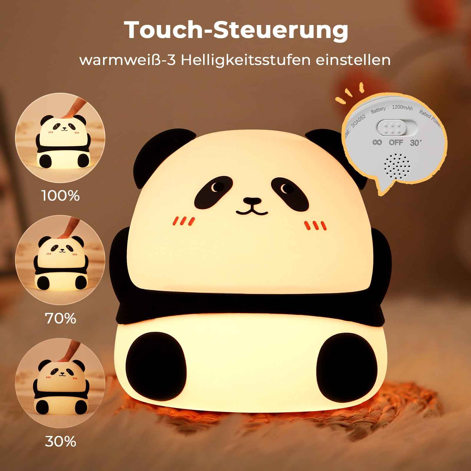 Nachtlicht Kinder Wal Silikon Nachtlicht Dimmbar RGB Tier Touch Aufladbare Kinderlicht Schlafzimmer Led Night Light Dekor Kinder Lampe Geschenke Für Mädchen Junge Weihnachtsgeschenke