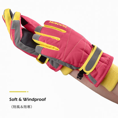 TRIWONDER Children's Ski Gloves, Thermal Fleece Gloves, Warm Winter Gloves for Boys and Girls