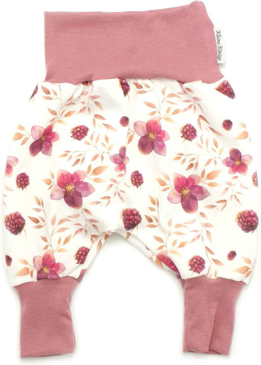 Kleine Könige Baby Girls' Baggy Trousers · Model Blackberry Pretty Blackberry Berry · Ökotex 100 Certified · Size 74/80