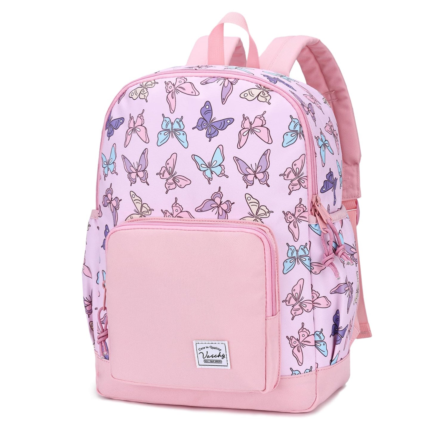 Rucksack für Mädchen, 4-6 Jahre, Schulrucksack mit Seitentaschen und Brustgurt, 127-Einhorn, one size, Niedlich