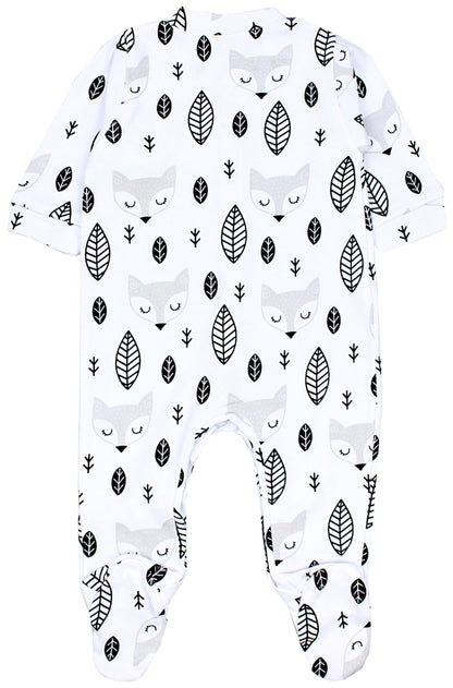 TupTam Baby Jungen Schlafstrampler Langarm Strampler Schlafanzug mit Fuß 3er Pack