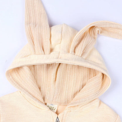 Kleinkind Baby Jungen Mädchen Baumwolle Strampler Langarm Mit Kapuze Reißverschluss Overall Body Baby Herbst Kleidung Pyjamas Outfit