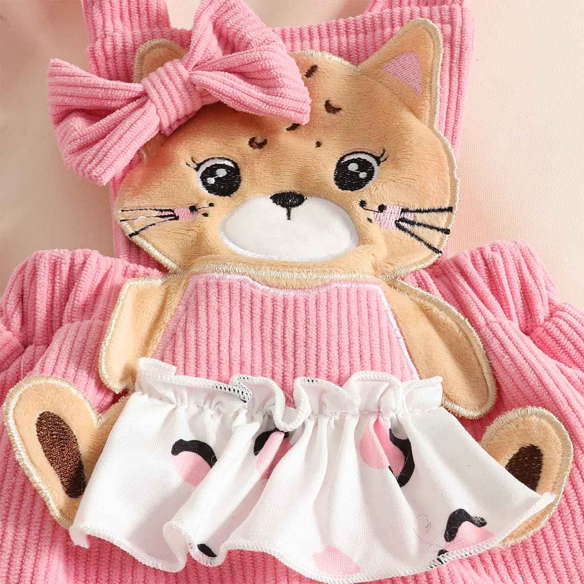 Neugeborenes Baby Mädchen Röcke Sets Kurzarm Rüschen Top + Bedrucktes Overalls Hosenträger Kleid + Stirnband Sommer Kleidung Outfits Set