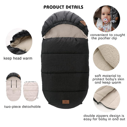 Fußsack Fusssack Footmuff Fußsäcke für Kinderwagen Buggy Universal Winter Baby