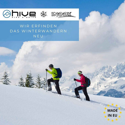 Inook AXM Schneeschuhe Mit Steighilfe - EU 36-47 - Set Mit Praktischer Tragetasche - Individuell Größenverstellbar Mit Vielen Patentierten Funktionen