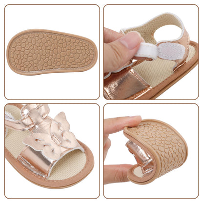 LACOFIA Babyschuhe für Mädchen – Sommerblumen Sandalen für Kleinkinder