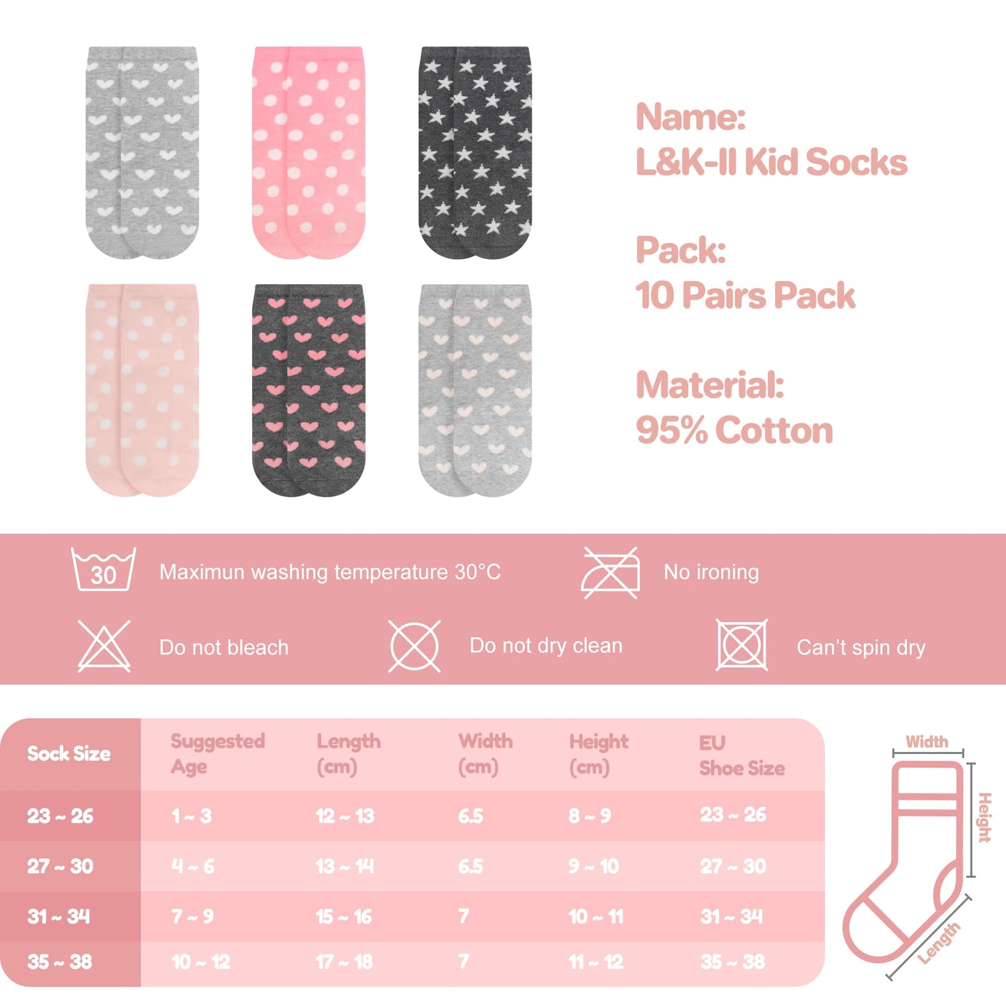 Libella 10/12er Kinder Mädchen Sneaker Socken Kids Füßlinge Sneakersocken bunt 2108VA