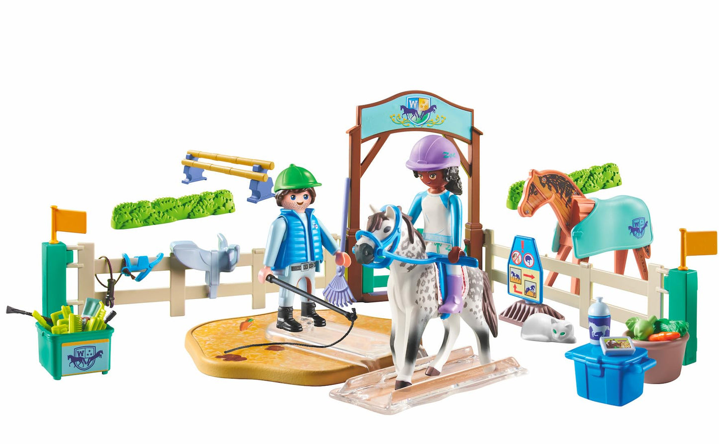 PLAYMOBIL Horses of Waterfall 71351 Waterfall Ranch, magisches Wasserfall-Paradies für Pferdefreunde, nachhaltiges Spielzeug für Kinder ab 5 Jahren