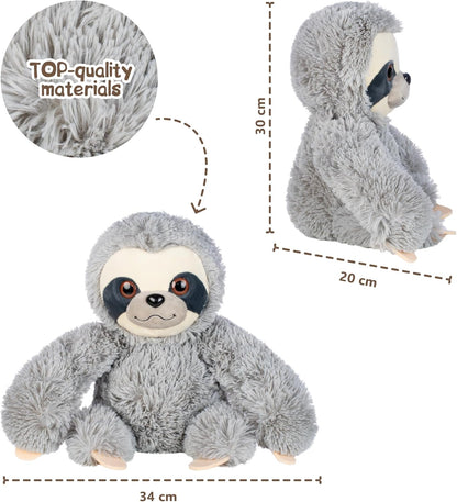 Fancy Faultier Kuscheltier 30 cm Kuschel Faultier Plüsch Sloth Stofftier Plüschtier Süß Plush lustige Geschenk für Kinder und Erwachsene, Mädchen und Jungen