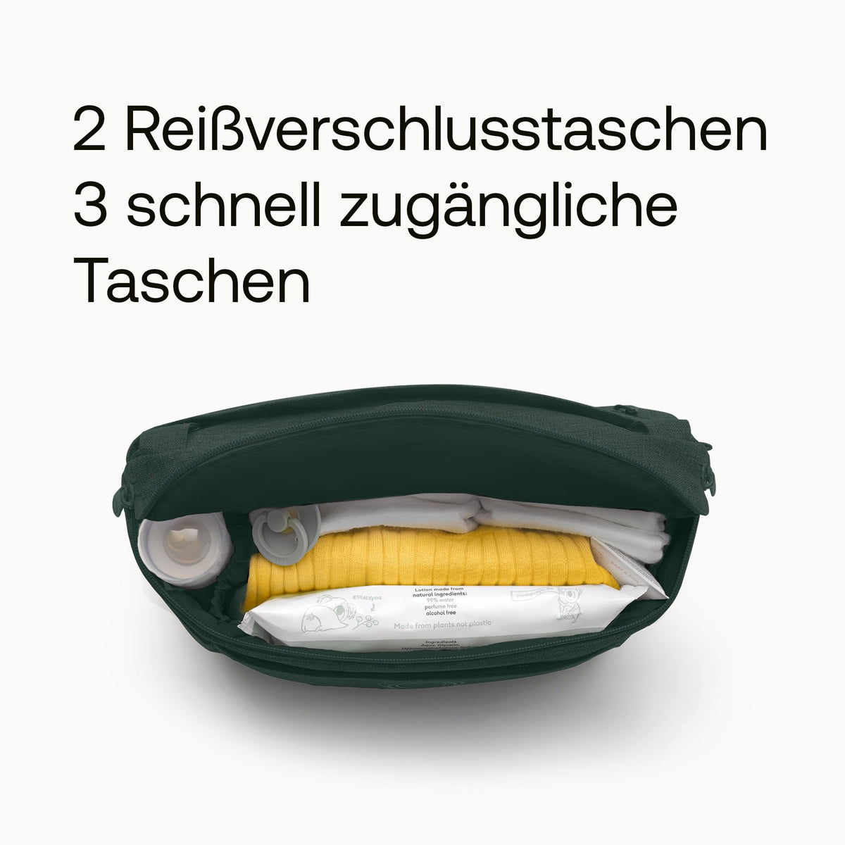 Bugaboo Kinderwagen Organizer-Tasche mit leicht zugänglichen Fächern. Praktisches Accessoire für alle Baby-Essentials in Desert Taupe