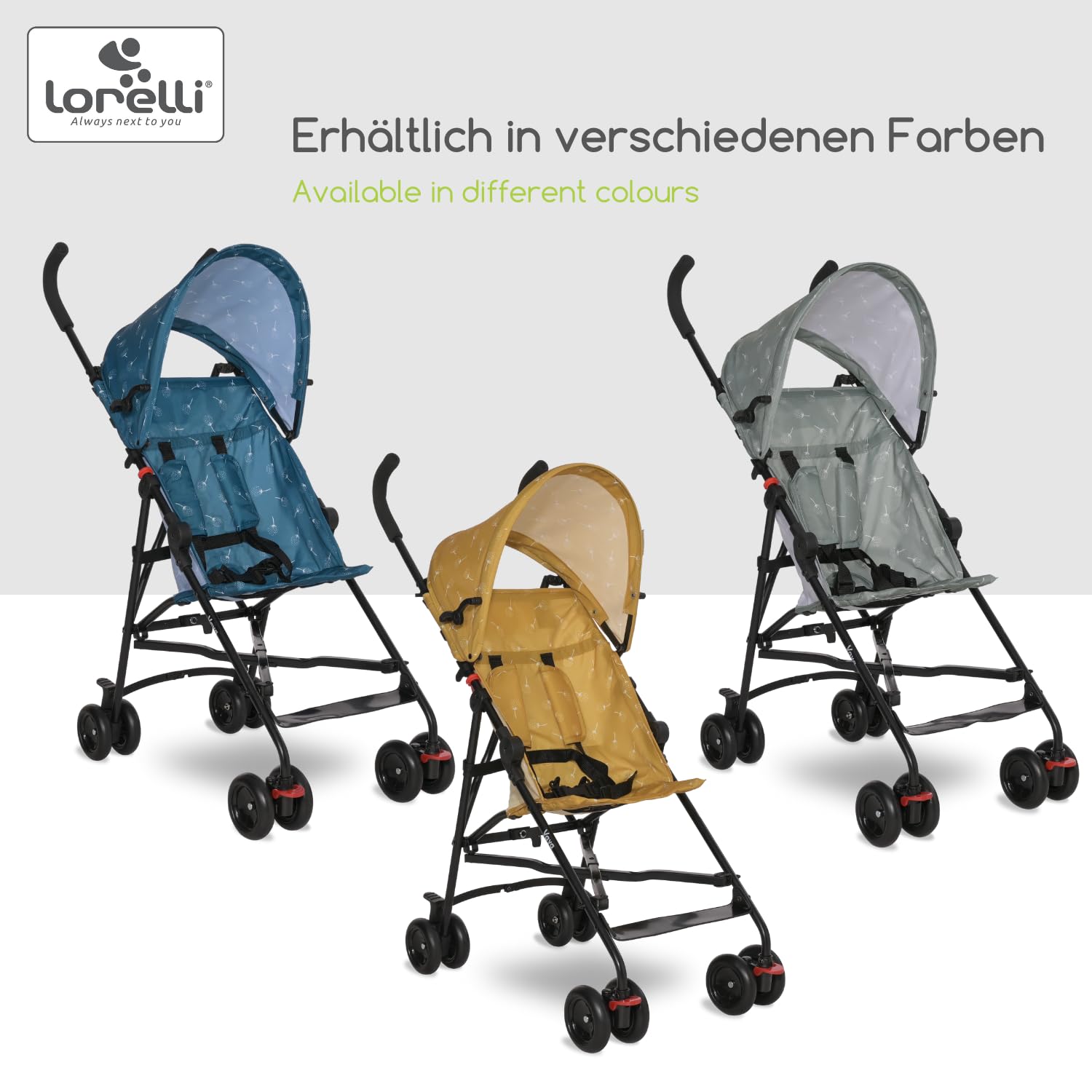 Lorelli Ultra Leichter Buggy Kinderwagen Vaya - nur 4,7kg - Kompakter Sportsitz bis 15kg, Sitzbuggy mit 5-Punkt-Gurt, faltbarem Verdeck und ergonomischen Griffen, klappbarer Reisekinderwagen, rosa - Meloni2