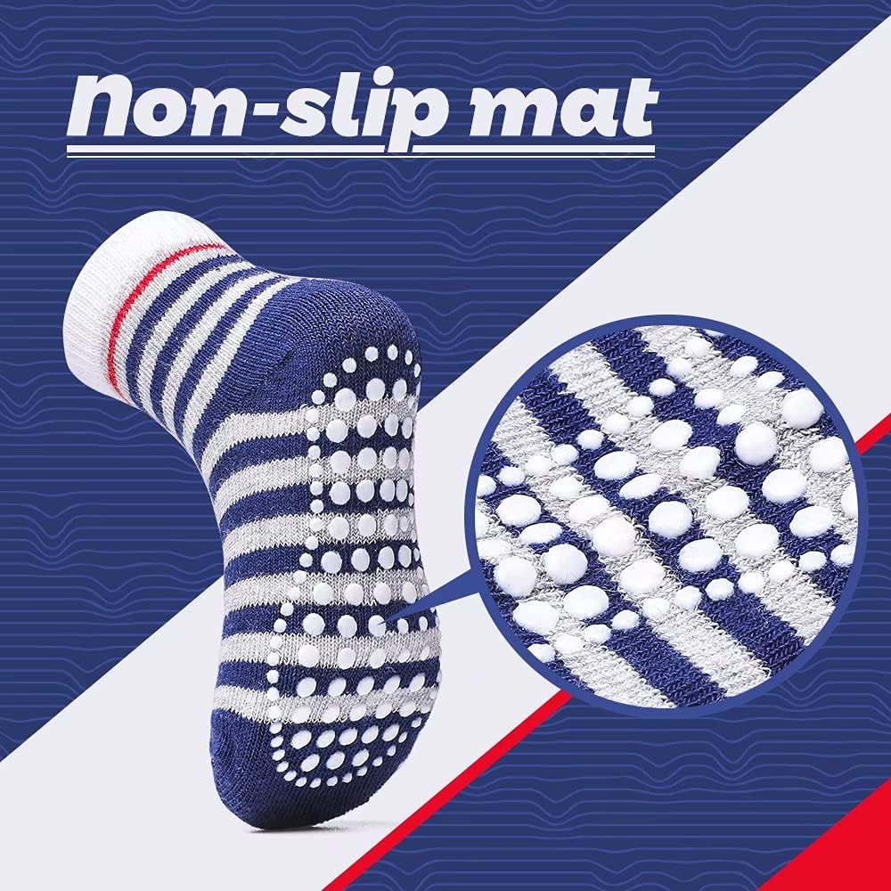 KOWAYI Stoppersocken Kinder 5/10 Paar ABS Rutschsocken Kinder Jungen, Mädchen, Baby Antirutschsocken 1-7 Jahre Grip Socken