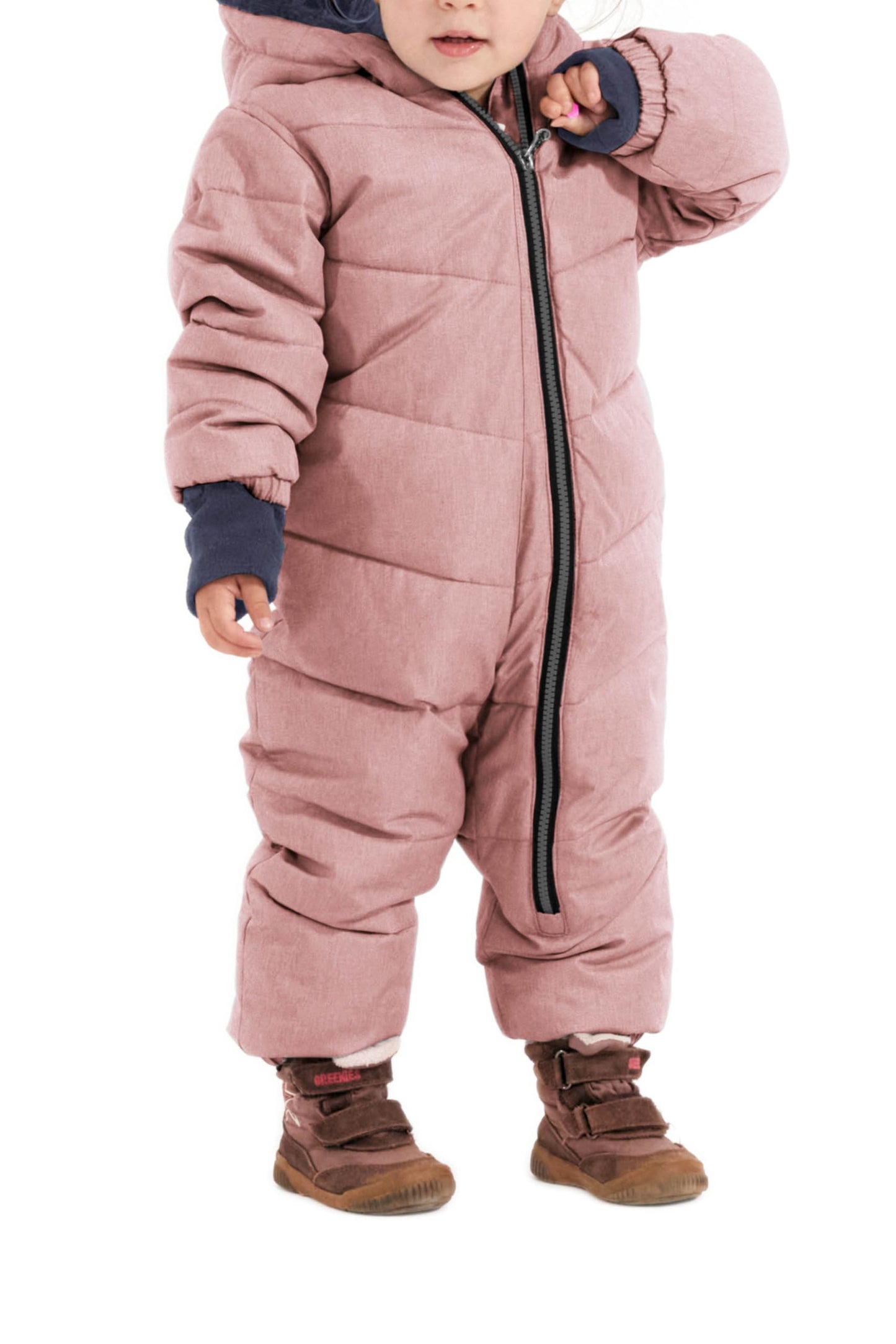 Killtec Unisex Kinder Karter Mini Jumpsuit in Daunenoptik mit Kapuze