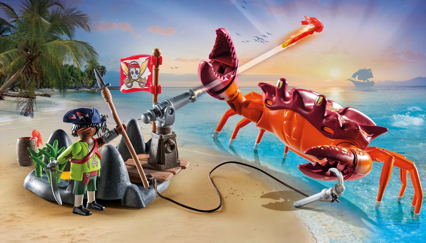 PLAYMOBIL | Pirates | Gefahr durch Riesenhai | Piratenspielzeug | Spielzeugfiguren | Spielzeug für Kinder ab 4 Jahren | 71793