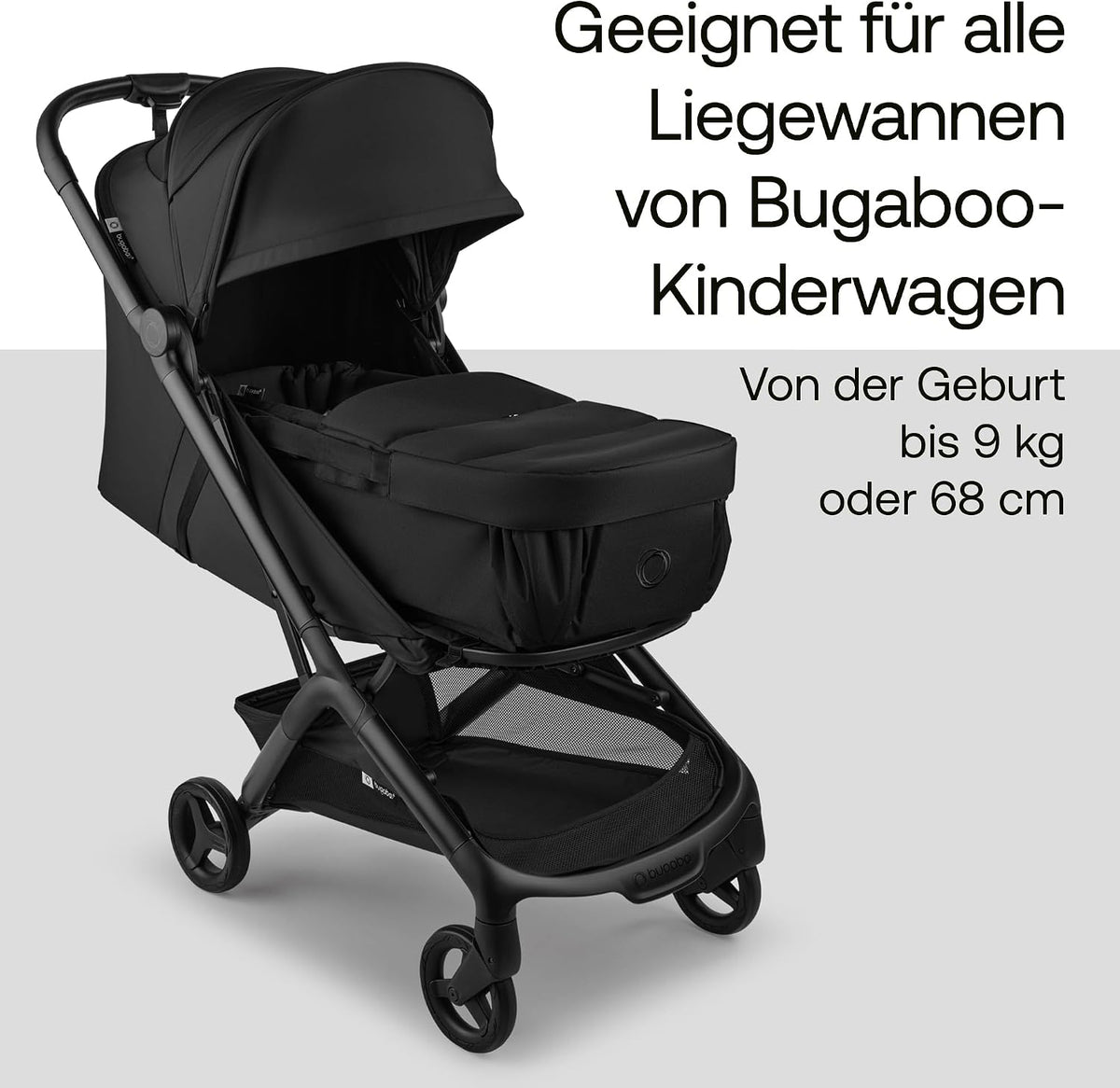 Bugaboo Babynest, tragbare Liegewanne mit Tragegurten